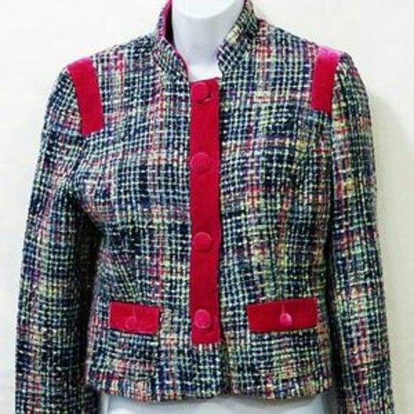 kenzie Jackets & Blazers - Kenzie girl juniors multi color plaid jacket coat